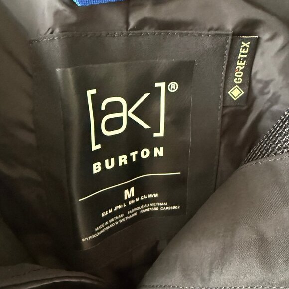 Burton AK Cyclic Gore-Tex Men's Snowboard Pants Black Size M - Picture 3 of 4